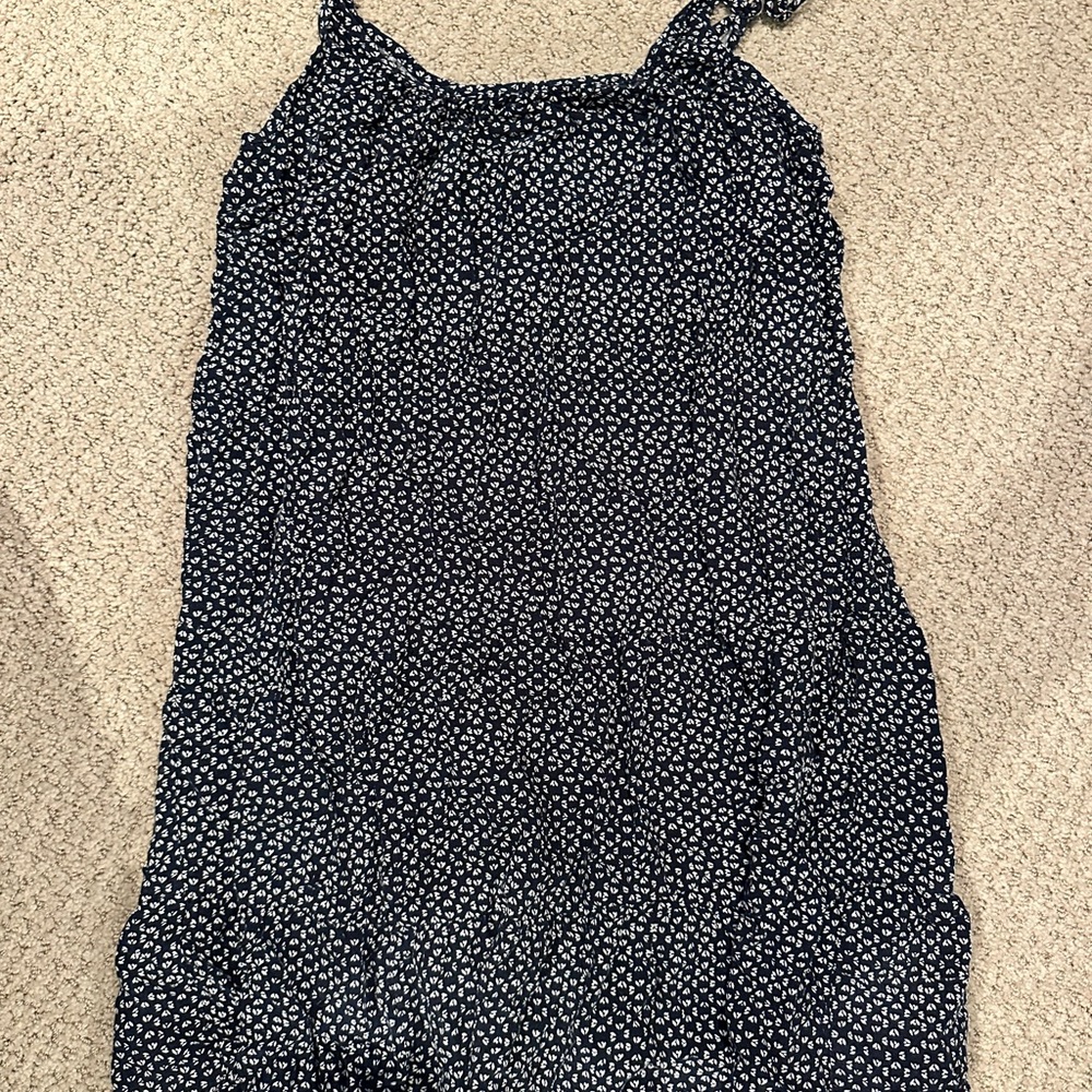 Abercrombie & Fitch Navy Floral Tiered Shift Dress